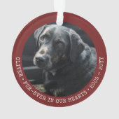 Pet Memory Chat Chien photo Forever Personnalisé (dos)