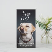 Pet met foto's maken van penseel Hondenliefhebber  Feestdagenkaart (Staand voorkant)