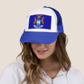 Pet met vlag van Michigan State - Verenigde Staten (In situ)