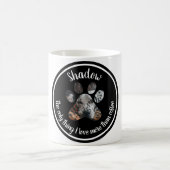 Pet Moderne Typografie Grappige Hond Kat Custom Fo Koffiemok (Center)