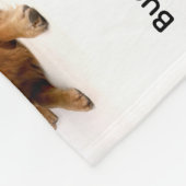 Pet Name And Photo Editable Fleece Blanket (Hoek)