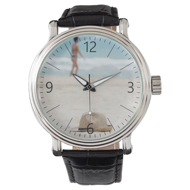 Pet op het strand horloge (Voorkant)