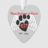 Pet Ornament -2-zijdig Kerst van de Verdienste in  (voorkant)