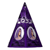 Pet Paarse Moon Child Party Feesthoedjes (Achterkant)