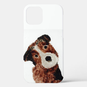 Pet Painting Cute Terrier Dog iPhone 12 Hoesje