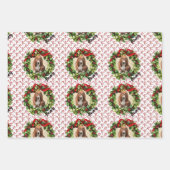 Pet Parent kerstfoto Dog Wrapping Paper (Voorkant 2)