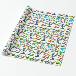 Pet Parrots Galore Wrapping Paper Cadeaupapier