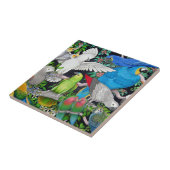 Pet Parrots of the World Tile Tegeltje (Zijkant)