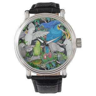 Pet Parrots of the World Watch Horloge
