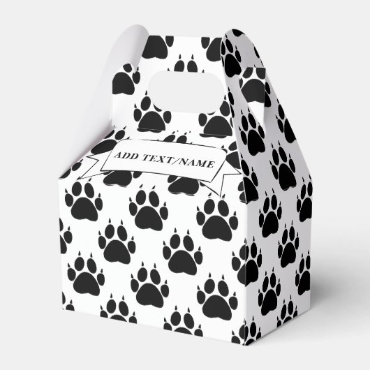 Pet Party Decor Aangepaste naam Bedankdoosjes (Achterkant)