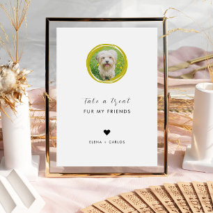 Pet Party Favor Biscuit Bar DogTreat Trouwstoet Reclamebord Met Voetstuk