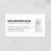 Pet Pattern West Highland Terrier Dog Visitekaartje (Achterkant)