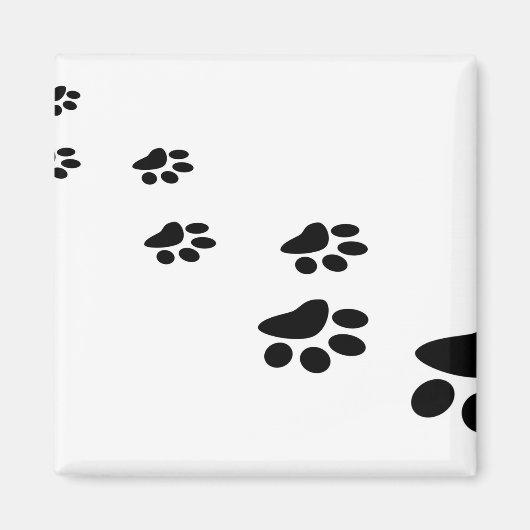 Pet Paw-afbeelding Magneet (Voorkant)