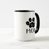 Pet Paw Chien Chat Aimez-vous MOM Café Mug (Devant droit)