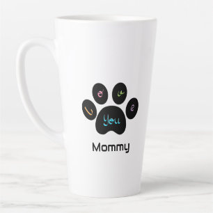 Pet Paw Dog / Cat Love You Mama Latte Mok
