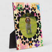 Pet Paw-Lijst op poten Fotoplaat (Zijkant)