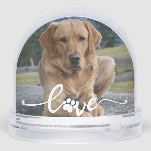 Pet Paw Love | Photo personnalisée de script moder (Arrière)