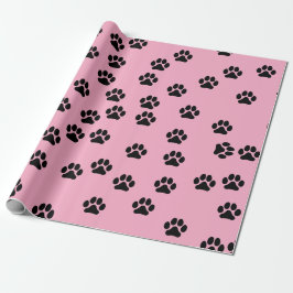 PET Paw Pattern Wrapping Paper Cadeaupapier