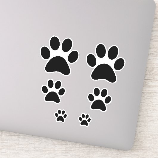 Pet Paws bevestigen Sticker (Detail)