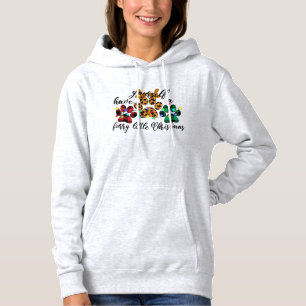 Pet Paws hebben je zelf een fijne kerst Hoodie
