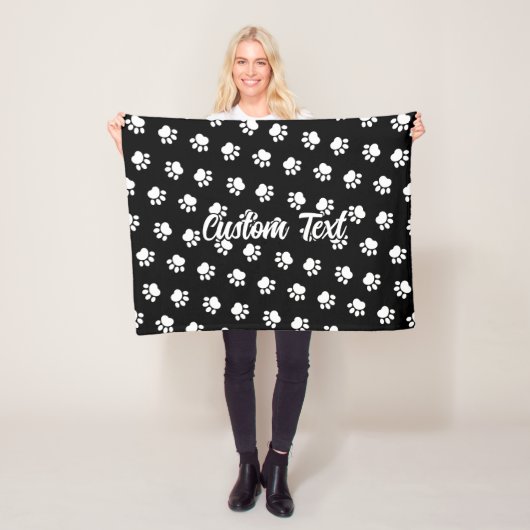 Pet Paws Pattern Fleece Blanket Deken (In situ)