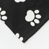 Pet Paws Pattern Fleece Blanket Deken (Hoek)