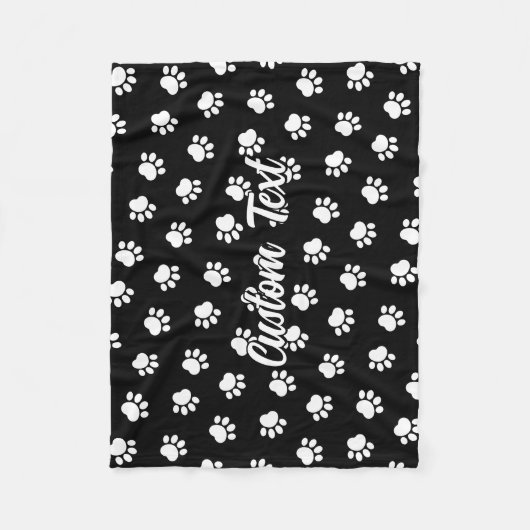 Pet Paws Pattern Fleece Blanket Deken (Voorkant)