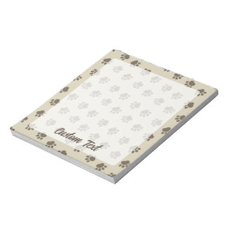 Pet Paws Pattern-Notitieblok Notitieblok