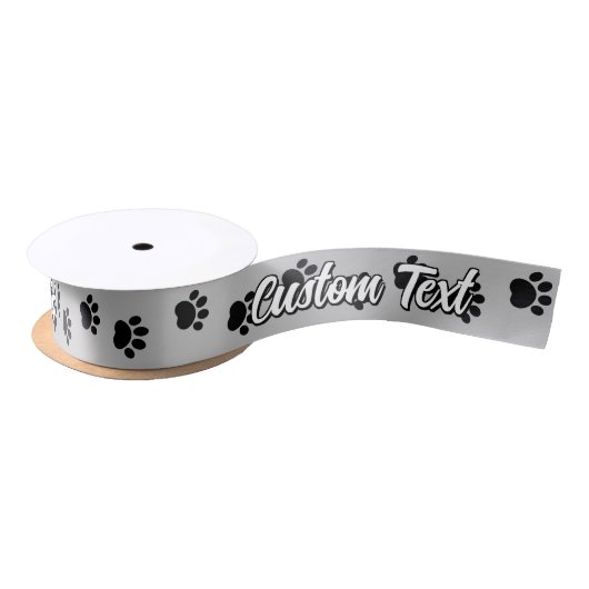 Pet Paws Pattern Satin Ribbon Lint (Spoel)