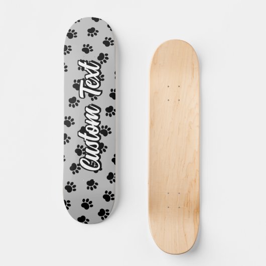 Pet Paws Pattern Skateboard (Voorkant)