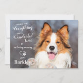 Pet Perdre Merci Pour Tout Dog Photo Memorial (Devant)