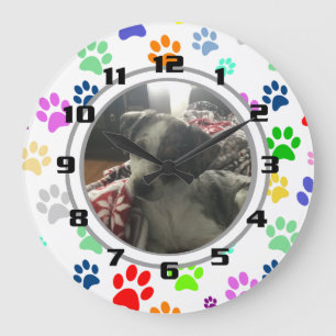 Pet Pet Pet Pattern Uw Pat Afbeelding Grote Klok