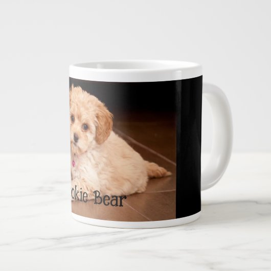 Pet phot personalized custom. extra grote beker (Voorkant rechts)