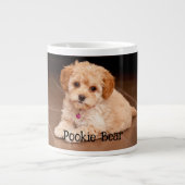 Pet phot personalized custom. extra grote beker (Voorkant)