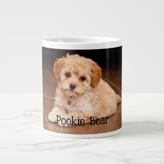 Pet phot personalized custom. extra grote beker (Voorkant)