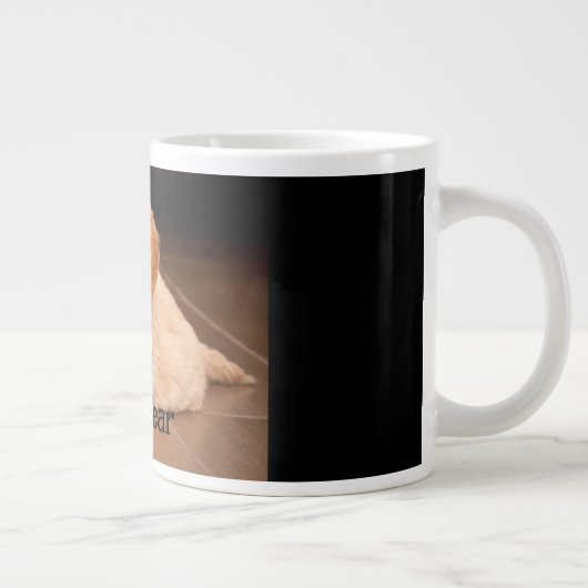 Pet phot personalized custom. extra grote beker (Rechts)