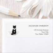 PET Photo Circle Retour-adreslabel Etiket (Insitu)