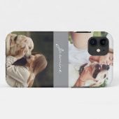 Pet Photo Collage Gray Case-Mate iPhone Case (Achterkant (horizontaal))
