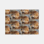 Pet Photo Custom Creëer Your Ewn Dog Cat Fleece Deken (Voorkant (Horizontaal))