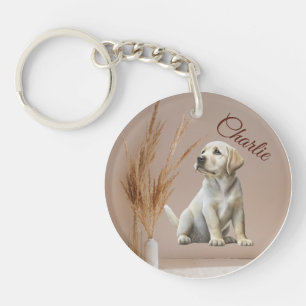 Pet Photo Dog Photo Cat Double Side Rond Sleutelhanger