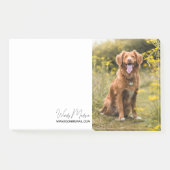 Pet Photo gepersonaliseerde naam Post-it® Notes (Voorkant)