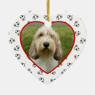 Pet Photo Heart Lijst - Aangepast Keramisch Ornament