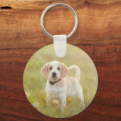 Pet Photo Keychain Personalized Pet Photo Dog Love (Achterkant)
