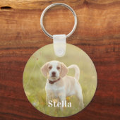 Pet Photo Keychain Personalized Pet Photo Dog Love (Voorkant)
