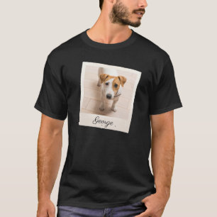 Pet Photo Lijst Rustic Wood - Aangepast T-shirt