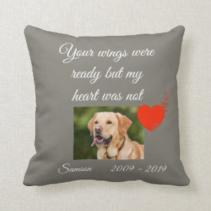Pet Photo Memorial Aanpassen Veren Vogels Kussen