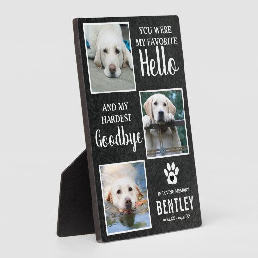 Pet Photo Memorial Dog Keepomwille | Pet Loss Fotoplaat (Zijkant)