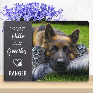 Pet Photo Memorial - Dog Photo Keepomwille - Pet L Fotoplaat