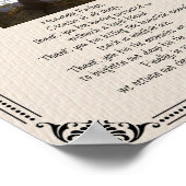 Pet Photo Memorial Dog Prière - Poster (Coin)