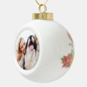 Pet Photo Memorial Keramische Bal Ornament (Rechts)
